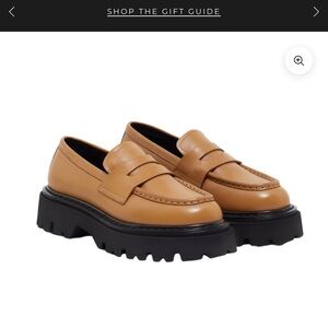 Coco goose Tan Leather Loafers